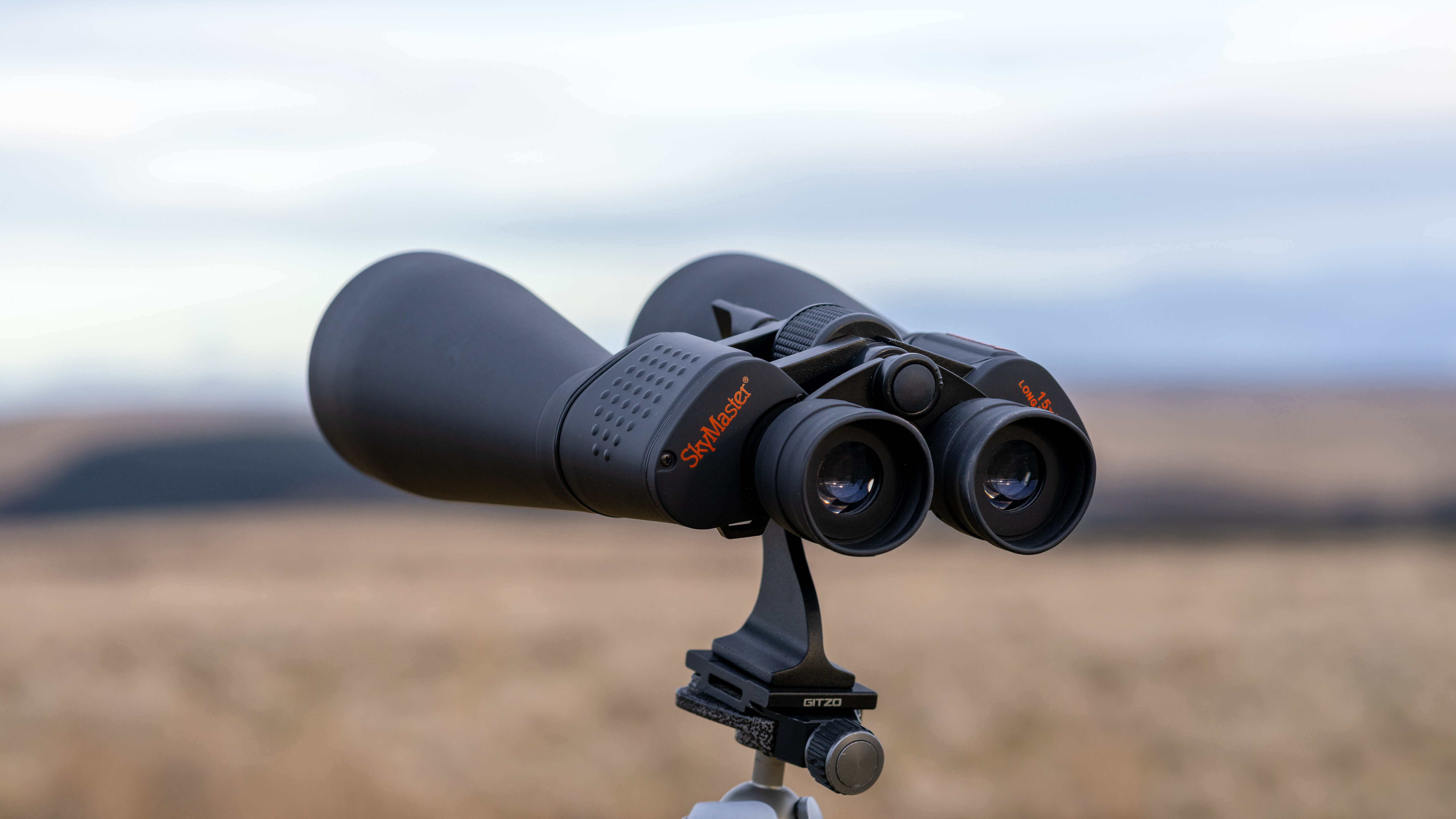 binoculars on a tripod